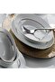 19 Cm Pit Food Plate 6 Pieces with Gold Mesh