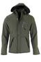 Men's Khaki Softshell Coat with Fur Inside, Water and Windproof New Season Sports Coat