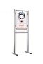 Aluminum Double Sided Sidewalk Advertising Poster Board Infoboard B2 (50X70) Gray