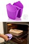 Practical Hand Fireproof Oven Gloves Silicone Non-Slip Waterproof Fireproof Silicone Gloves (1 Piece) - 3
