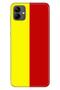 Samsung Galaxy A04 Case Silicone Moderna Patterned Yellow Red Piece