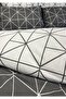 Double Duvet Cover Set with Elastic Sheets Geometric - 6