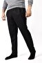 Men's Black Straight Leg Soft Honeycomb Fabric Comfortable Sweatpants 22eesah566
