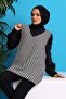 سترة نسائية منقوشة بنقشة Houndstooth - 5