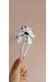 White Ataturk Printed Children's Crown Buckle - 5