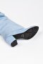 Pusı Baby Blue Luxury Suede Bellows Below the Knee Boots - 8