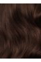 Chocolate Brown Half Moon Hairpiece False Hair Set + 2 Side Clips - Blow Dryer Tongs Applicable - 5
