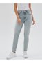 Sonia Women's Light Blue Snow Washed High Waist Denim Mom Jeans Boyfriend