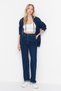 Pomelan High Waist Lycra Wide Leg Denim Jeans, Wide Leg Jeans