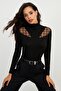 Women's Black Fisherman Blouse BK1548