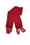 Basic Red Wool/cotton Knitted Thessaloniki Knitwear Scarf Scarf 200cm - 5