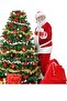12Pcs Red Christmas Pine Tree Bow Ribbon New Year Christmas Party Decoration Ornaments 7.5x5cm - 8