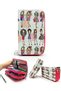 Pencil Case Model Girls Fashion Fashion Kawai Organizer Pencil Case Vegan Leather Three Compartment Pen Holder