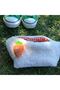 Cute Plush Washable Zippered Gingham Lined Cloth Pen Holder Pencil Case Wallet Makeup Bag - 3