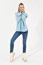 Crew Neck Blue Women's Sweater Monar