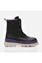Black Women's Flat Boots - 2
