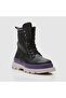 Black Women's Flat Boots - 3