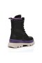 Black Women's Flat Boots - 4