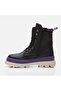 Black Women's Flat Boots - 5