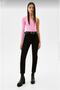 Ess Gold Non-Fading Black High Waist Mom Jean Women's Trousers - 2