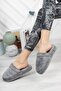 Plush Slippers Imported Velsoft Fabric Silent Eva Sole Indoor Indoor Slippers Women (4 PCS) - 2