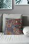 Double Sided Printed Anatolia-6 Patterned Suede Throw Pillow Case - 3