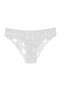 White Cotton Sides And Back Lace Briefs Women's Panties - 2