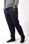 Men's Dark Navy Blue Straight Leg Soft Honeycomb Fabric Comfortable Sweatpants 22eesah566
