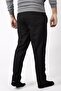 Men's Black Straight Leg Soft Honeycomb Fabric Comfortable Sweatpants 22eesah566 - 4