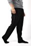 Men's Black Straight Leg Soft Honeycomb Fabric Comfortable Sweatpants 22eesah566 - 5