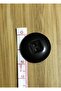 Square Hollow Button. 2 cm. Pack of 10 Colour: Black. - 2