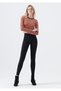 Getafe Black Colorfast Skinny Jeans Women's High Waist Power Lycra Recovery