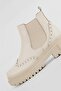 Women's Beige Genuine Leather Chelsea Boots & Booties, Size 35-41 - 6