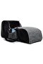 Gray Black Mother Baby Care Bag + Carrycot Baby Carrier Stroller Double Set Striped - 4