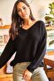 V-Neck Thessaloniki Knit Oversize Knitwear Sweater - 2
