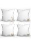 New Year & Christmas Double Sided Pattern Printed Decorative Throw Pillow Cover Set of 4 - 2