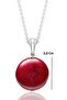 Certified Real Flag Red Agate Stone Necklace - Brazil - 2