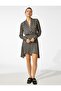 Geometric Patterned Satin Mini Dress - 3