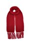 Basic Red Wool/cotton Knitted Thessaloniki Knitwear Scarf Scarf 200cm
