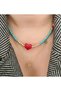 Gold Steel Non-Tarnish Letter K Necklace - 2