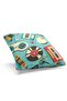Double Sided Printed 90's-2 Patterned Suede Throw Pillow Cover - 2