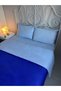 Double Light Blue Colored Elastic Sheet - 2