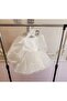 White Organza Puffy Dress - 3
