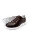 Men's Brown Genuine Leather Sneaker Shoes - 4