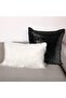 4 Piece 30x50 White Plush And 43x43 Black Sequined Throw Pillow Case - 6