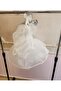 White Organza Puffy Dress - 2
