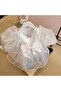 White Organza Puffy Dress - 5