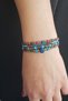 Lava Natural Stone Wooden Beaded Clip-on 4-Piece Bracelet - 2