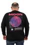 مقاس كبير للرجال Sweat Moon 22731 أسود - 4