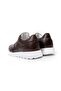 Men's Brown Genuine Leather Sneaker Shoes - 3